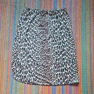 Vintage Vanity Fair Leopard Print Half Slip